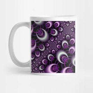 purple fractal hoops Mug